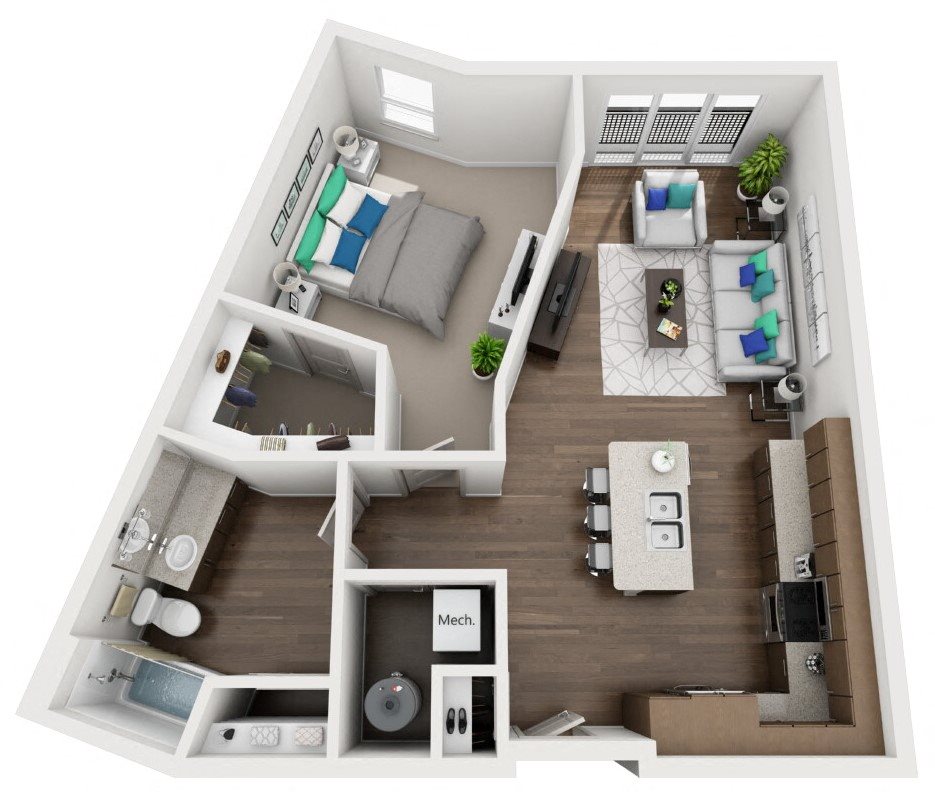 1D Floor Plan 5